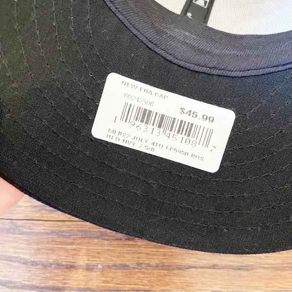 NEW ERA MENS BOSTON RED SOX 59FIFTY LOW PROFILE 4TH OF JULY 22 FITTED HAT 60.6cm - Picture 7 of 12